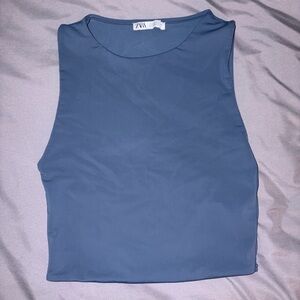 Zara Women's Dusty Blue Tank Top